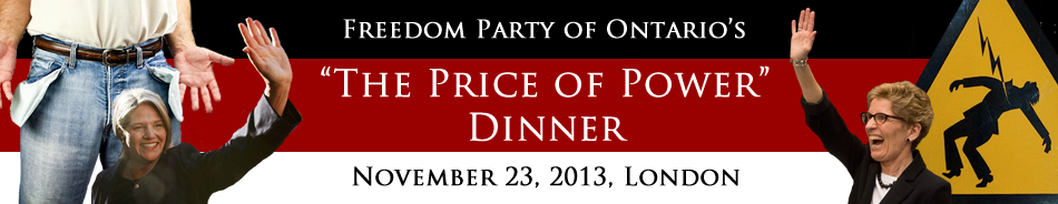 Freedom Party of Ontario's "Price of Power" Dinner